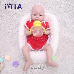 IVITA 20'' Adorable Silicone Baby Girl Doll Floppy Squishy Silicone Reborn Doll