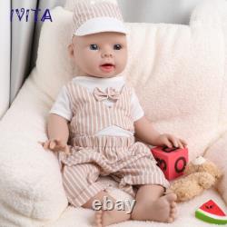 IVITA 20'' Adorable Silicone Reborn Baby Boy Floppy Newborn Silicone Doll Toy