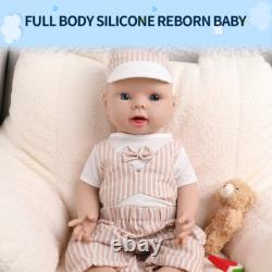 IVITA 20'' Adorable Silicone Reborn Baby Boy Floppy Newborn Silicone Doll Toy