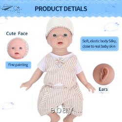 IVITA 20'' Adorable Silicone Reborn Baby Boy Floppy Newborn Silicone Doll Toy