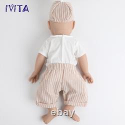 IVITA 20'' Adorable Silicone Reborn Baby Boy Floppy Newborn Silicone Doll Toy