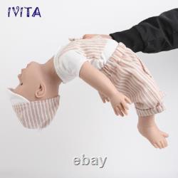 IVITA 20'' Adorable Silicone Reborn Baby Boy Floppy Newborn Silicone Doll Toy