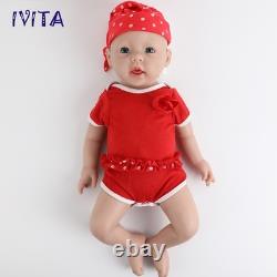 IVITA 20'' Big BoyGirl Full Silicone Doll Reborn Baby Lifelike Newborn Doll