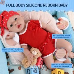 IVITA 20'' Big BoyGirl Full Silicone Doll Reborn Baby Lifelike Newborn Doll