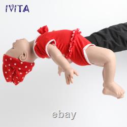 IVITA 20'' Big Newborn Baby Girl Lifelike Fullbody Silicone Doll Birthday Gift