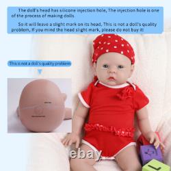 IVITA 20'' Big Newborn Baby Girl Lifelike Fullbody Silicone Doll Birthday Gift