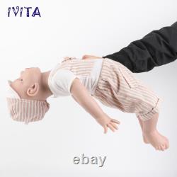 IVITA 20'' BoyGirl Full Silicone Reborn Baby Handmade Silicone Doll Kids Gift