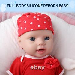 IVITA 20'' Cute Silicone Reborn Baby Girl Newborn Full Silicone Doll Xmas Gift