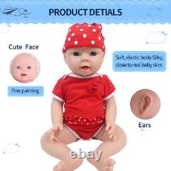 IVITA 20'' Cute Silicone Reborn Baby Girl Newborn Full Silicone Doll Xmas Gift