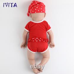 IVITA 20 Floppy Newborn Baby Girl Silicone Reborn Baby Doll Kids Xmas Gift