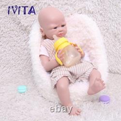 IVITA 20'' Full Body Silicone Reborn Baby Boy Floppy Silicone Doll