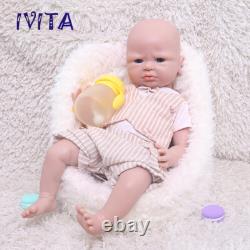 IVITA 20'' Full Body Silicone Reborn Baby Boy Floppy Silicone Doll