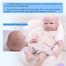 IVITA 20'' Full Body Silicone Reborn Baby Boy Floppy Silicone Doll