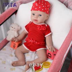 IVITA 20'' Full Body Silicone Reborn Baby Girl Newborn Silicone Doll Xmas Gift