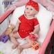 Ivita 20'' Full Silicone Reborn Baby Realistic Silicone Doll Newborn Baby Girl