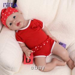 IVITA 20 Lifelike Newborn Baby Girl Silicone Reborn Baby Big Doll Kids Gift