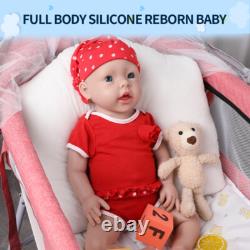IVITA 20 Lifelike Newborn Baby Girl Silicone Reborn Baby Big Doll Kids Gift