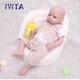Ivita 20'' Lifelike Reborn Baby Boy Doll Floppy Squishy Silicone Newborn Doll