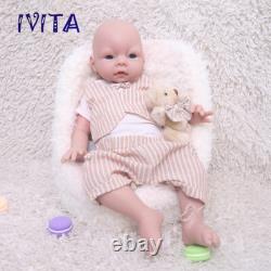 IVITA 20'' Lifelike Reborn Baby Boy Doll Floppy Squishy Silicone Newborn Doll