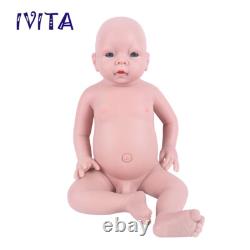 IVITA 20'' Lifelike Reborn Baby Boy Doll Floppy Squishy Silicone Newborn Doll