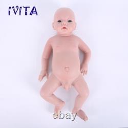 IVITA 20'' Lifelike Reborn Baby Boy Doll Floppy Squishy Silicone Newborn Doll