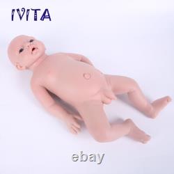IVITA 20'' Lifelike Reborn Baby Boy Doll Floppy Squishy Silicone Newborn Doll