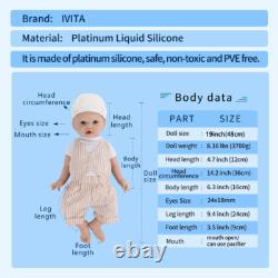 IVITA 20 Lovely Smile Boy Infant Lifelike Reborn Baby Full Body Silicone Doll