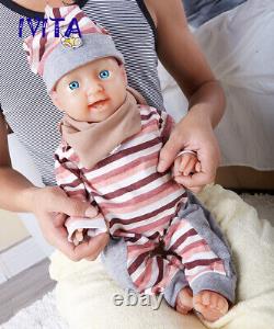 IVITA 20'' Realistic Reborn Silicone Doll Smiling Girl 4000g Can Take Pacifier