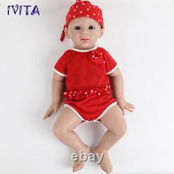 IVITA 20 Silicone Rebirth Baby Girl Doll Toddler Accompany Waterproof Xmas Gift
