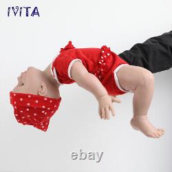 IVITA 20 Silicone Rebirth Baby Girl Doll Toddler Accompany Waterproof Xmas Gift