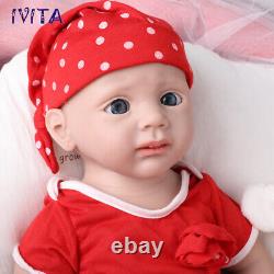 IVITA 20 Silicone Rebirth Baby Girl Doll Toddler Accompany Waterproof Xmas Gift