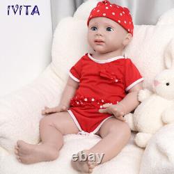 IVITA 20 Silicone Rebirth Baby Girl Doll Toddler Accompany Waterproof Xmas Gift