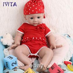 IVITA 20 Silicone Rebirth Baby Girl Doll Toddler Accompany Waterproof Xmas Gift