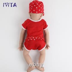 IVITA 20'' Sleeping Silicone Baby Girl Lifelike Silicone Reborn Doll Infant