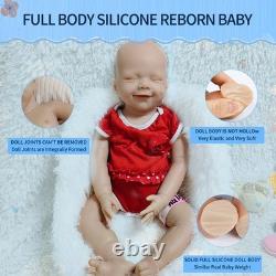 IVITA 20'' Sleeping Silicone Baby Girl Lifelike Silicone Reborn Doll Infant