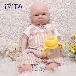 IVITA 20'' Soft FullBody Silicone Reborn Baby Doll Lifelike Boy Pretty Baby