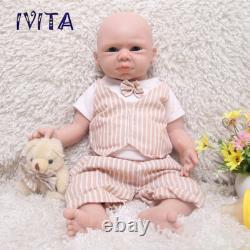 IVITA 20'' Soft FullBody Silicone Reborn Baby Doll Lifelike Boy Pretty Baby