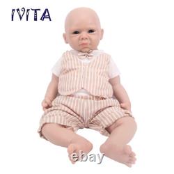 IVITA 20'' Soft FullBody Silicone Reborn Baby Doll Lifelike Boy Pretty Baby