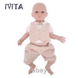 IVITA 20'' Soft FullBody Silicone Reborn Baby Doll Lifelike Boy Pretty Baby