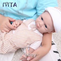 IVITA 20'' Soft FullBody Silicone Reborn Baby Doll Lifelike Boy Pretty Baby
