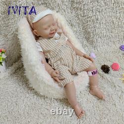 IVITA 20'' Soft Silicone Reborn Doll 7.0lbs Eyes Clsoed Sleeping Baby Boy Gift