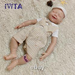IVITA 20'' Soft Silicone Reborn Doll 7.0lbs Eyes Clsoed Sleeping Baby Boy Gift