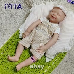 IVITA 20'' Soft Silicone Reborn Doll 7.0lbs Eyes Clsoed Sleeping Baby Boy Gift
