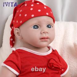 IVITA 20'' Soft Silicone Reborn Doll Newborn Baby Girl Doll Xmas Gift Toy