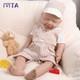 Ivita 20 Inch Sleeping Baby Boy Lifelike Reborn Baby Full Body Silicone Doll