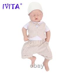 IVITA 20in Sleeping Baby BoyGirl Doll Handmade Full Silicone Reborn Doll