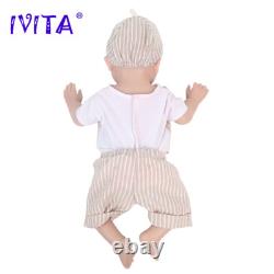 IVITA 20in Sleeping Baby BoyGirl Doll Handmade Full Silicone Reborn Doll
