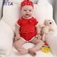 Ivita 20inch Blue Eyes Girl Reborn Baby Doll Full Body Silicone Doll Prematur