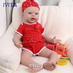 IVITA 20inch Blue Eyes Girl Reborn Baby Doll Full Body Silicone Doll Prematur