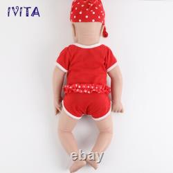 IVITA 20inch Blue Eyes Girl Reborn Baby Doll Full Body Silicone Doll Prematur